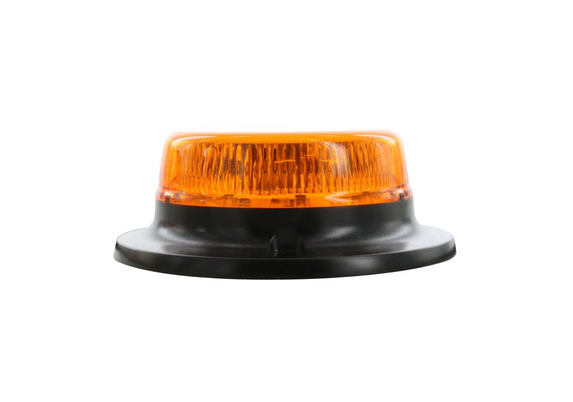 Gyrophare LED ATLASSINO 3 points flash ambre sortie câble latéral